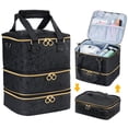 thumbnail image 1 of Bolsa organizadora de esmaltes de uñas Uross con capacidad para 60 botellas, color negro, 1 of 6