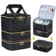 thumbnail image 1 of Bolsa organizadora de esmaltes de uñas Uross con capacidad para 60 botellas, color negro, 1 of 6