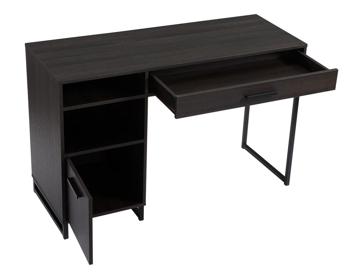 Mainstays Wood & Metal Writing Desk with 1 Drawer and 1 Door for Teen Adult,29.92 in