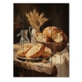 thumbnail image 3 of Designart "A Rustic Food Breads wall art I" Food & Beverage Print on Natural Pine Wood, 3 of 5