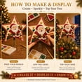 thumbnail image 5 of Clearance! DIY Sparkling Christmas Star Tree Topper, Christmas Pearl Art Kits for Adults, Pearl Diamond Art Diy Kits DIY (Santa), 5 of 7