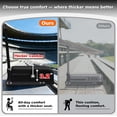thumbnail image 5 of Stadium Seats with Back Support and Cushion Thick Padded Bleacher Chairs with Shoulder Strap, Portable Folding Stadium Seat Chair for Bleachers Includes Cup Holder and Side Pocket, Gray, 5 of 8