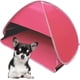 thumbnail image 1 of Mini tienda de campaña de playa plegable anti-UV, tamaño L, 1 paquete de tienda de campaña de playa, refugio solar para mascotas, refugio solar para camping, picnic, playa, rosa roja Sincero Electrónica, 1 of 5