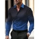 thumbnail image 1 of Camisas de hombre camisas hawaianas informales de manga larga a rayas para negocios blusas de playa a la moda para hombre y mujer ropa para hombre blusas sociales para la calle, 1 of 6