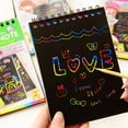 thumbnail image 1 of Lubelski Kids Rainbow Colorful Scratch Art Kit Magic Drawing Painting Paper Notebook Gift, 1 of 8