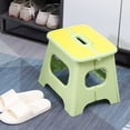 thumbnail image 6 of Foldable Portable Stool 11.4x10.2x9in Lightweight Plastic Low Chair for Outdoor Camping Picnic Home, Compact Travel Seat with Anti Slip Base Comfortable Ergonomic Sitting Easy Storage Furniture, 6 of 6