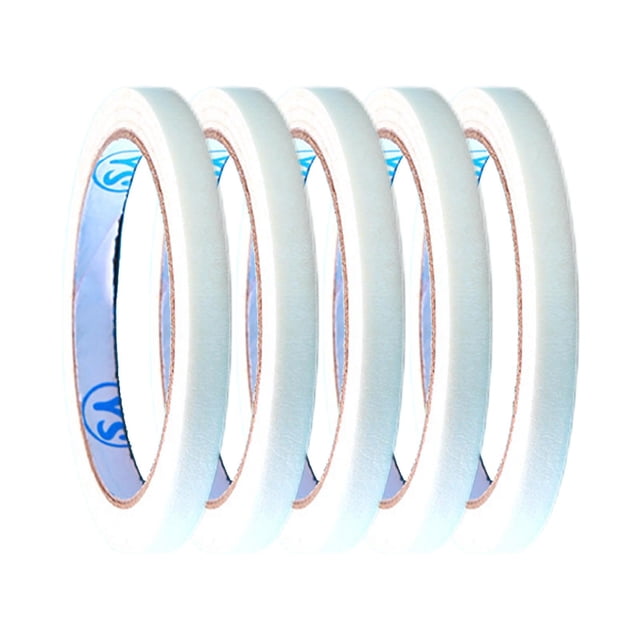 Abbracc Wide Masking Tape Labeling Supplies Writable Rolls Paper General Purpose Masking White 5PCS 15mm