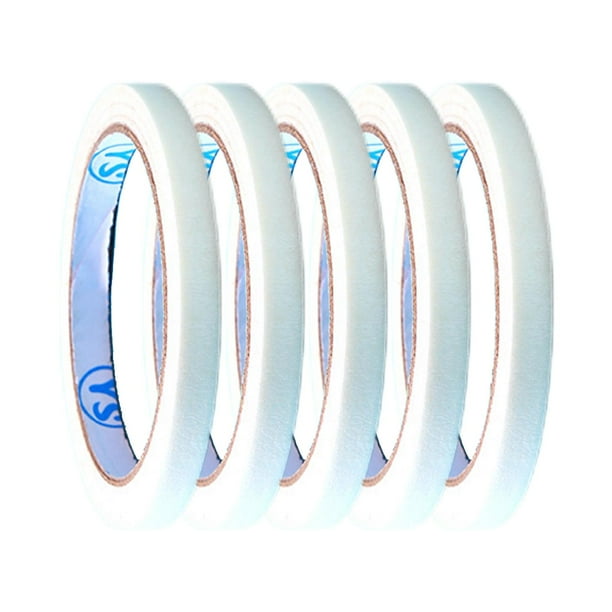 Cinta de enmascarar ancha de grado profesional, cinta de pintor para pintar automóviles. Blanco 5PCS 15mm