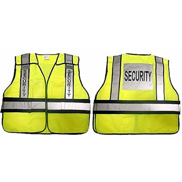 Viewbrite 5 Point Breakaway Reflective Class 2 Security Vest Lime Green