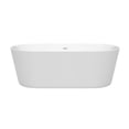 thumbnail image 5 of Carissa CD WCOBT101567 67 in. Freestanding Bathtub in White with Polished Chrome Drain & Overflow Trim, 5 of 7