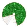 thumbnail image 3 of Bingfone Christmas Tree Skirt Mat Christmas Decoration Interior 30"-Green Glitter, 3 of 8