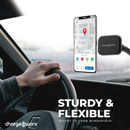 Chargeworx - Arm Neck Suction Cup Mount for Most Cell Phones - Black