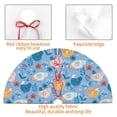thumbnail image 4 of Pofeuu Cute Chickens and Flowers Print Christmas Tree Skirt, Merry Christmas Skirt Xmas Tree Ornaments for Xmas Holiday Party Decorations-30", 4 of 7