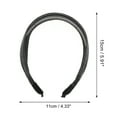 thumbnail image 4 of Unique Bargains 1 Pc Small Wide-side Headband 5.91"x4.33" Dark Gray, 4 of 6