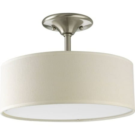 Progress Lighting P3939 Inspire 2 Light Semi Flush Mount Ceiling Fixture with Li