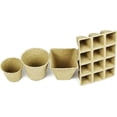 thumbnail image 4 of Set of 31 Biodegradable Eco-Friendly Peat Pots! 3" - 12 Pot Tray - Recycled Non-Bleached Peat Pots Perfect for Seed Germination!, 4 of 7