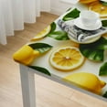 thumbnail image 4 of HAOXIT Square , Table Cover Square Rectangle Yellow Waterproof Table Cloth for Picnic Decor 60''x60'', 4 of 7