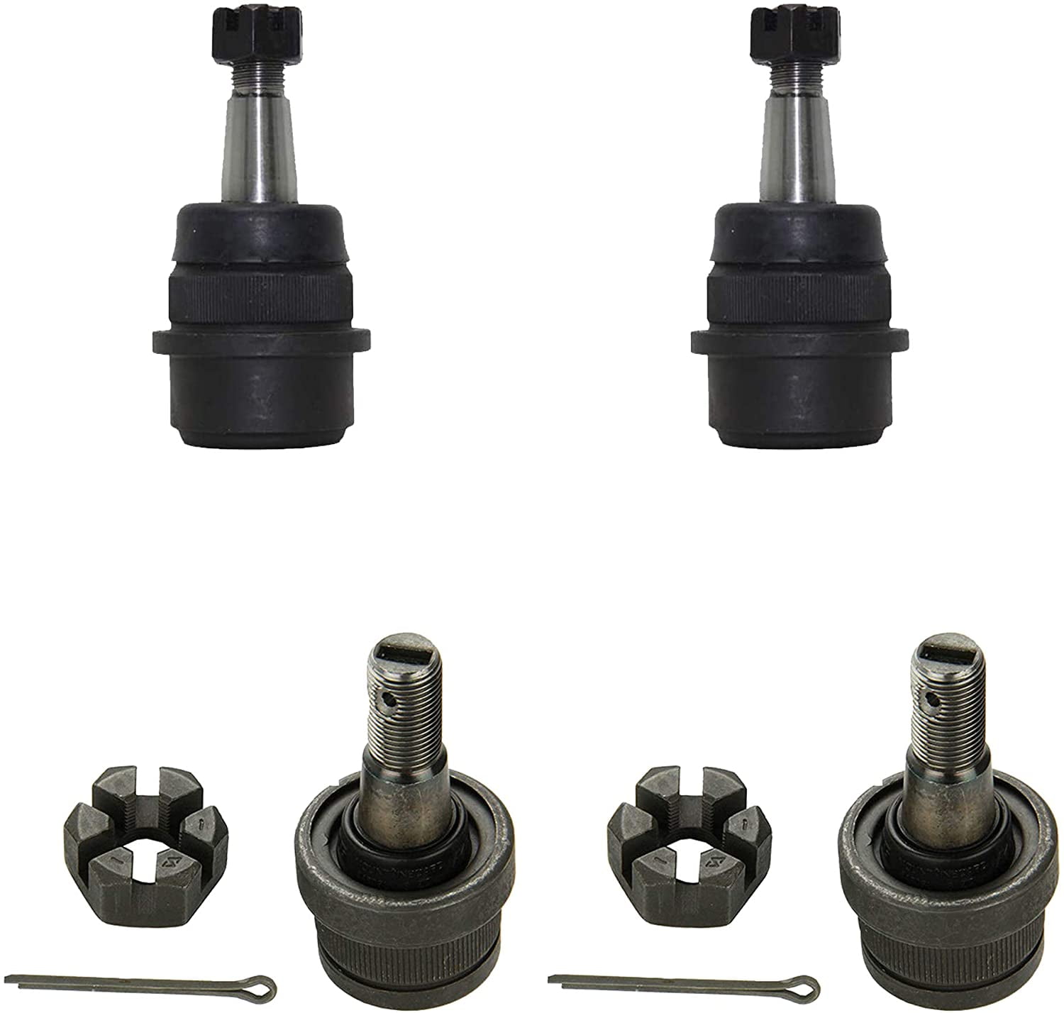 Detroit Axle - 4WD Front Upper Lower Ball Joints Replacement for Jeep Grand  Cherokee Wrangler Comanche Wagoneer - 4pc Set 