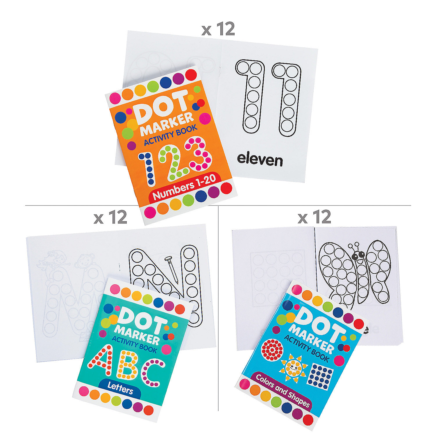 Dot Marker Activity Book Kit - 36 Pc