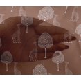 thumbnail image 4 of oneOone Viscose Chiffon Fabric Tree & Giraffe Block Print Fabric By The Yard 42 Inch Wide, 4 of 4