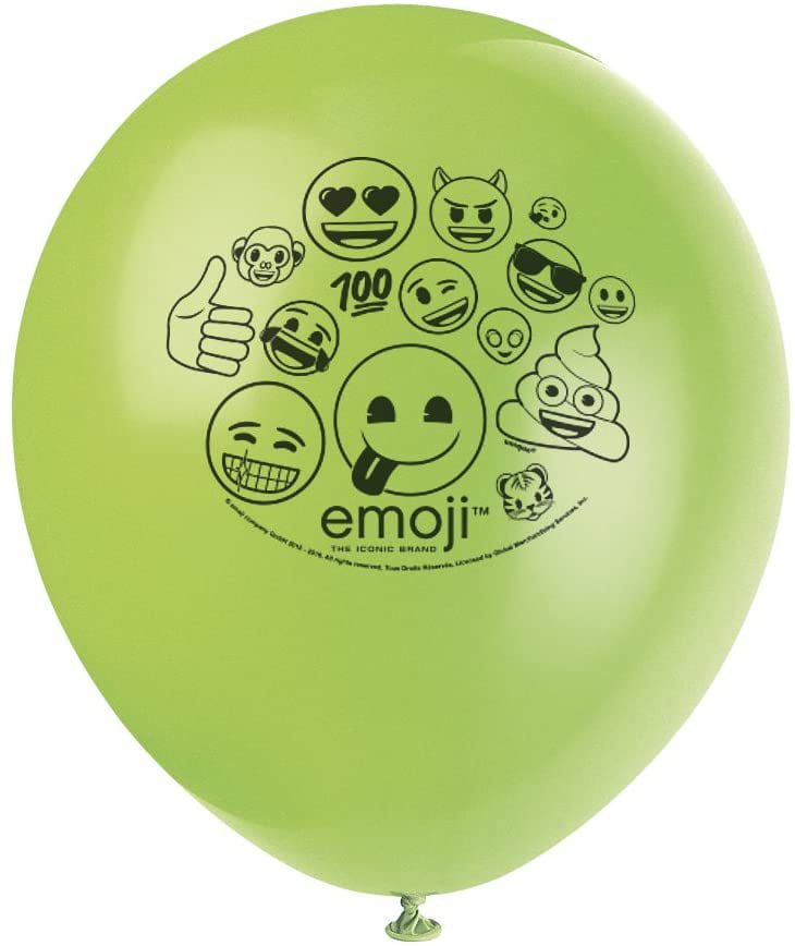 Happy Birthday Smiley Face Party Emojii  Balloon 18 inch Hot Pink Teen Adult 