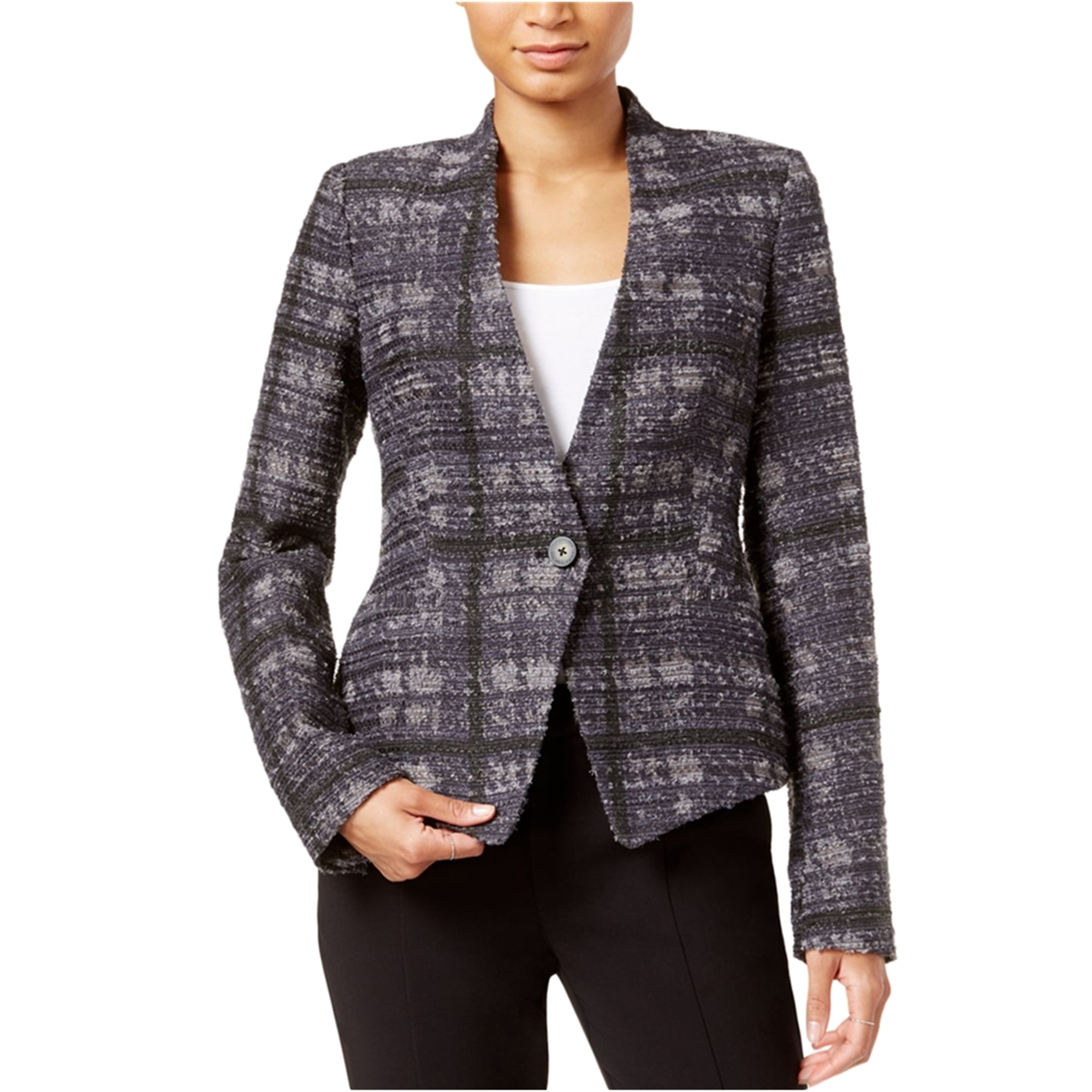 RACHEL ROY $149 Womens New 1258 Navy Printed Pocketed Bolero Jacket 14 ...