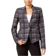 thumbnail image 1 of Rachel Roy Womens Frankie Printed Blazer Jacket, Gris, 4, 1 of 1