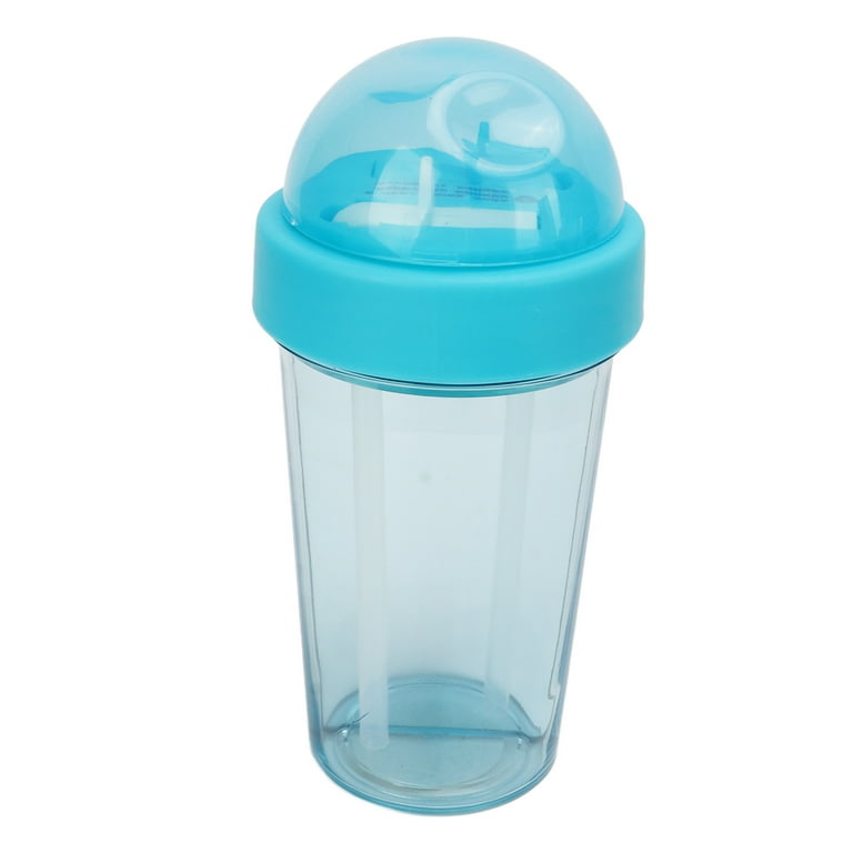 Square Glass Cup Water Bottle Colored Glass Straw, Dustproof