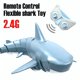 thumbnail image 1 of Barco de tiburón simulado con control remoto de 2,4G, barco de velocidad eléctrico con control remoto submarino Adepaton LL-0923, 1 of 8