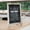 Weathered Brown, variant on Merrick Lane Set of 10 Wall Mount or Tabletop Magnetic Chalkboards with Folding Metal Legs in Black, 12" x 17"