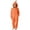 Orange, variant on ATOGUTA Girls Halloween Jumpsuit Size 4T-15 Loose Zipper Long Sleeve Loungewear For Boys Girls Orange