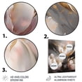 thumbnail image 3 of Designart "Serenade Of Tulips Cream II" Floral Tulip Metal Art Living Room, 3 of 5