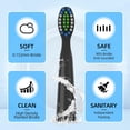 thumbnail image 4 of Compatible with Bitvae D2 Electric Toothbrush Replacement Heads, for Bitvae D2 Electric Toothbrush,10 Pack (Black), 4 of 6