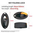 thumbnail image 3 of BIKERSAY Candado de cadena de bicicleta portátil antirrobo de alta seguridad para motocicleta E-Bike Likrtyny  Accesorios para bicicletas, 3 of 6
