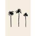thumbnail image 3 of 1x Studio 14x18 Black Modern Framed Museum Art Print Titled - Palm Trees, 3 of 5