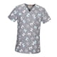 thumbnail image 5 of Ropa de trabajo enfermera uniforme Top exfoliante cuello en V gris XL SG, 5 of 8