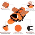 thumbnail image 3 of Chalecos salvavidas para perros Chaleco reflectante de seguridad Chaleco de natación ajustable Ropa de seguridad para perros Chaleco de flotación con asa Chaqueta de natación para perros rosa (XL) oso de fresa Electrónica, 3 of 5