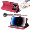 thumbnail image 2 of Wallet Case for iPhone 17 Pro Max Flip Phone Case with Card Slots, Cash Pocket, Kickstand, Magnetic Closure & Wrist Strap, TPU Soft Shell Cover Red, 2 of 6