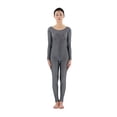 thumbnail image 1 of Maillot de Manga de Danza Ropa para Gimnasia de Spandex Unitard 5 Gris Colcomx Body de Spandex, 1 of 5