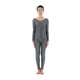 thumbnail image 1 of Maillot de Manga Traje de Danza Ropa para Gimnasia de Spandex Adulto Unitard 5 s Gris METRO Baoblaze Body de Spandex, 1 of 5