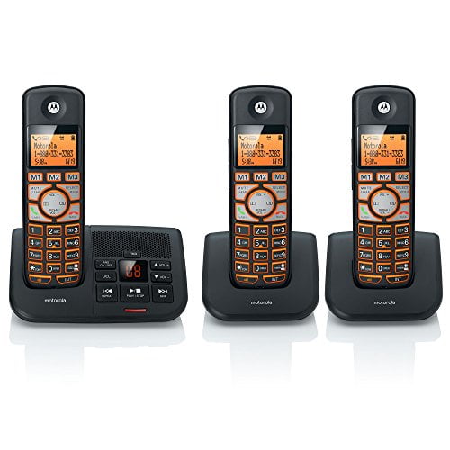Motorola DECT 6.0 Cordless Big Backlit Button Phone with 3 Handsets