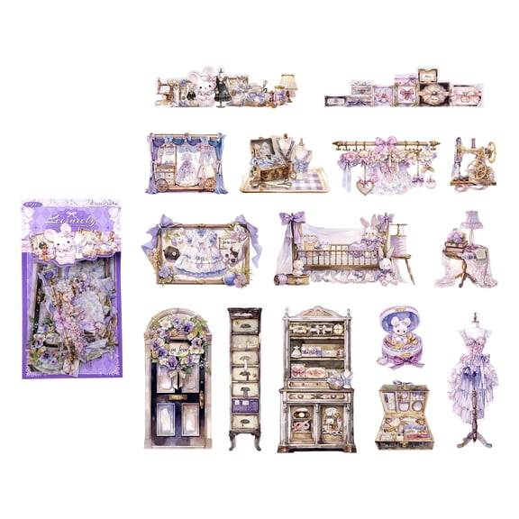 Decorative Scrapbooking Sticker Decoration Planner Stickers for Album Journal Art Crafts Card Making Scrapbook Sticker