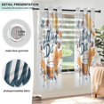 thumbnail image 3 of Yayeee Window Curtains Light Filtering 63"x52" Grommet Panel Pair Home Living Room Decor, Autumn Day with Cocoa Pattern, 3 of 7