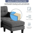 thumbnail image 6 of Convertible Sectional Sofa Couch, L-Shaped Couch with Modern Linen Fabric (Gray), 6 of 8