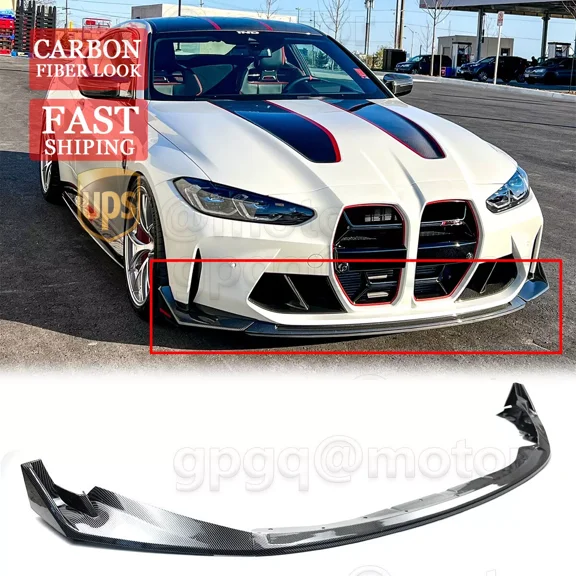 For BMW G80 M3 G82 G83 M4 21-24 CSL Style Carbon Fiber Front Bumper Lip Splitter