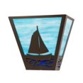 thumbnail image 4 of Meyda Tiffany 211605 Sailboat 2 Light 12" Tall Wall Sconce - Bronze, 4 of 5