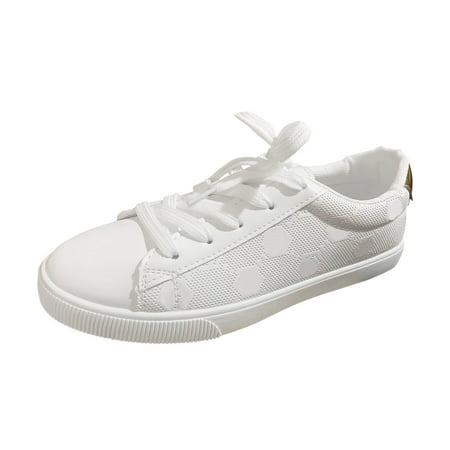 

DVKOVI Comfy Teacher Shoes Ladies Summer Casual Simple Soft Leather Large Size Lightweight Casual Shoes Sneakers Board Shoes Flat Dress Shoes for Women Gold 42