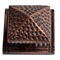 thumbnail image 1 of Solid Cast Copper Large Square Backplate in Antique Finish -, 1 of 1