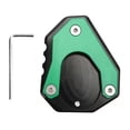 thumbnail image 1 of Motorcycle Kickstand Enlarger Pad Side Stand Enlarger Plate Aluminium Alloy Replacement for NINJA250 300 400 2018+(Green ), 1 of 5