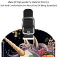 thumbnail image 4 of Square 2Pack PU Leather Unicorn Cruise Luggage Tag with Privacy Cover and Name ID Tag for Travel Handbags Backpacks Luggage Tags, 4 of 6